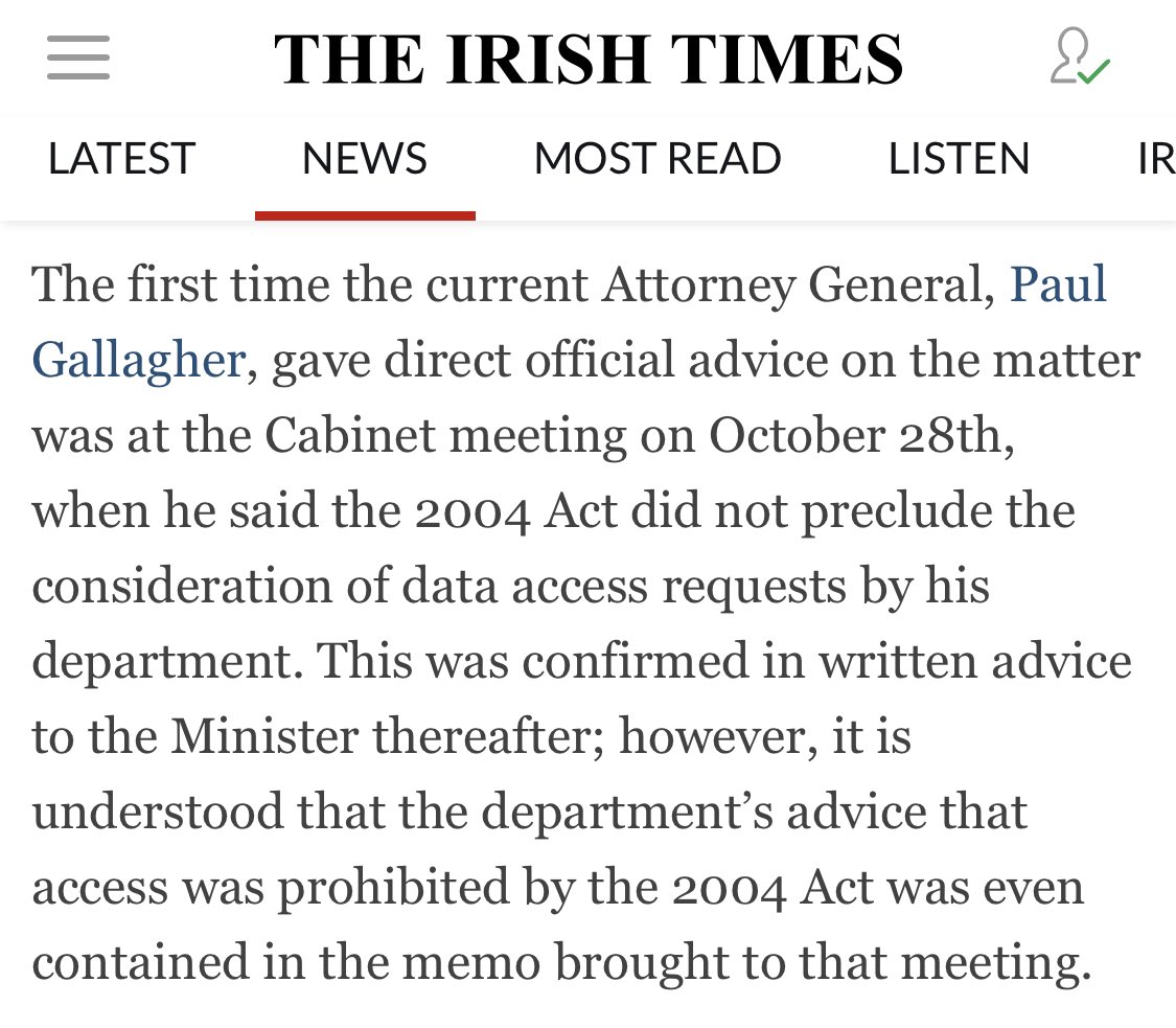 Secondly, here just how bad the Minister and his Department’s record is on understanding the application of the GDPR. https://www.irishtimes.com/news/social-affairs/roderic-o-gorman-s-first-direct-contact-with-ag-was-in-october-1.4399352?mode=amp