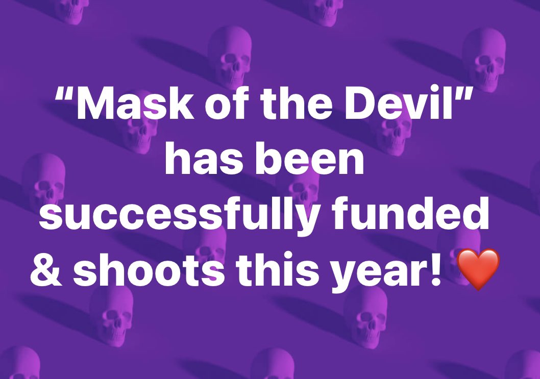 MaskOfTheDev1l's tweet photo. Thank you backers, sharers &amp; supporters alike! #MaskOfTheDevil shoots in 2021! ❤️

Follow the production at @MaskOfTheDev1l &amp; the team at @AshMountainFilm ❤️🎬

#MaskOfTheDevil #NowInProduction #Horror #BetterHorror #SupportIndieHorror #BritishHorrorRevival 🖤 https://t.co/jfgJeapJir