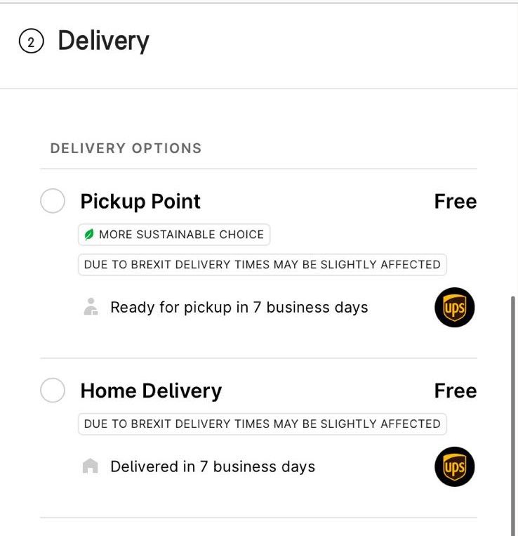 Some online shoppers in the UK now being shown warnings such as that below, suggesting potential delays to deliveries. In some cases, certain companies have withdrawn sales to or from the UK until systems are updated/bedded in.