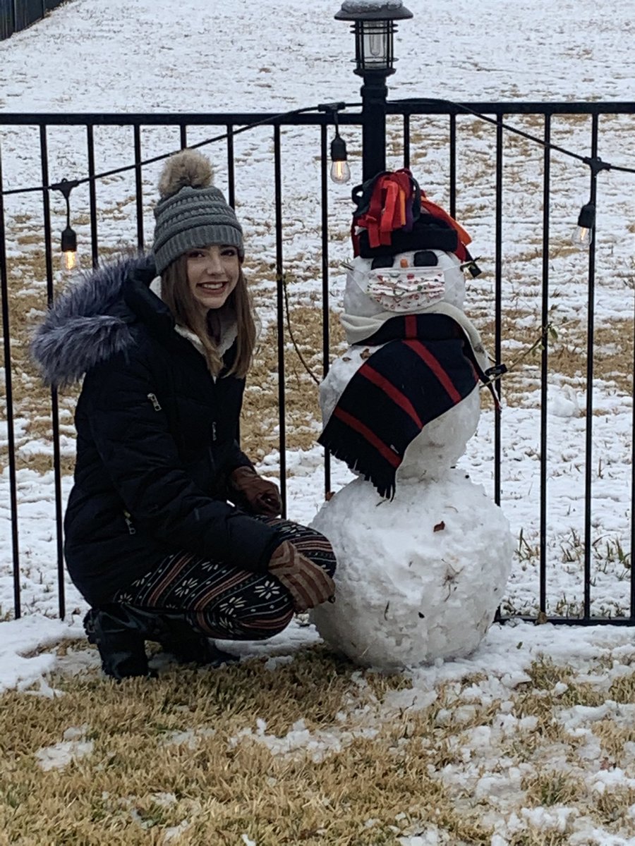StephenGriffis's tweet photo. @wfaaweather Building a snowman with your daughter is always fun on a snow day no matter how old they get!!! https://t.co/HOslGBurub