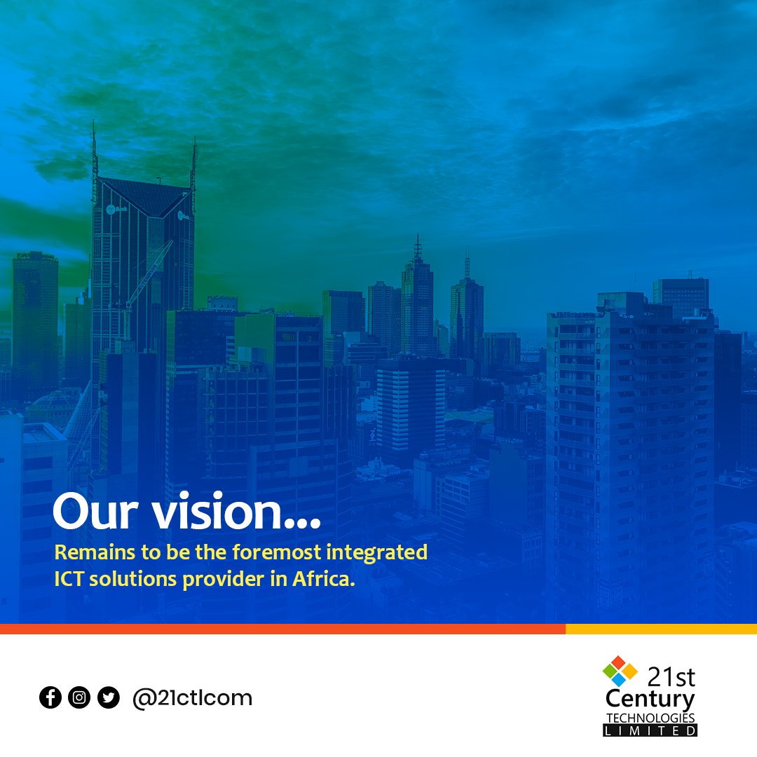 21ctlcom's tweet photo. We are achieving this with your support. Thanks for your patronage and loyalty

#21stctl  #21stcenturytechnologies #techtwittwer #ictsolutions https://t.co/A0YZMeUBzJ