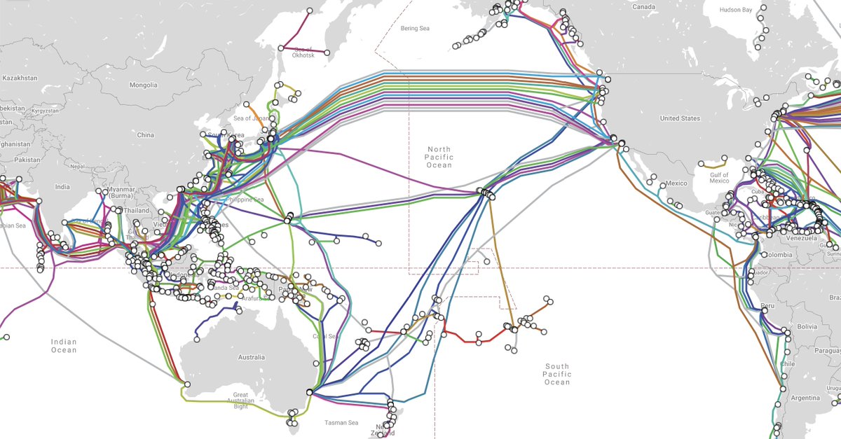 I'm in Hawaii, and every time I get on a Zoom call I can't help but be in awe that I can have real-time conversations on an island to anywhere in the world Here's a ... dive  into how undersea cables connect the earth to deliver low latency anywhere  