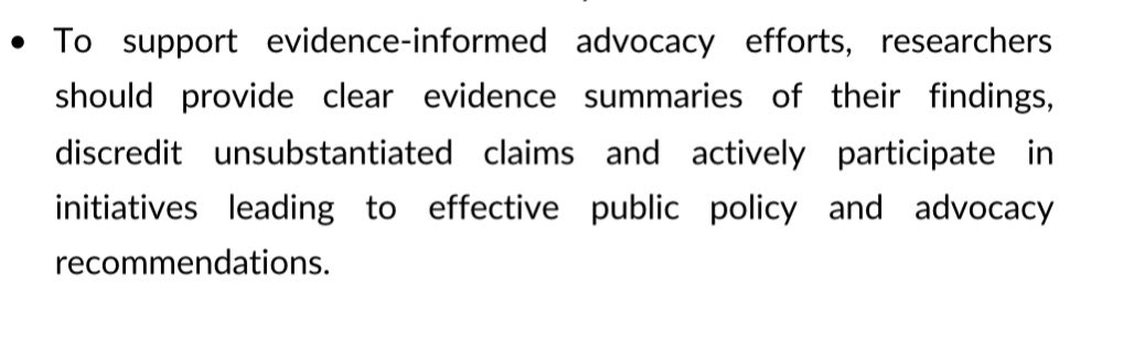 Now... these we kind of agree on...Researchers should provide clear evidence summaries of their feedings and discredit unsubstantiated claims. We suggest they start with the claims made by breastfeeding advocates