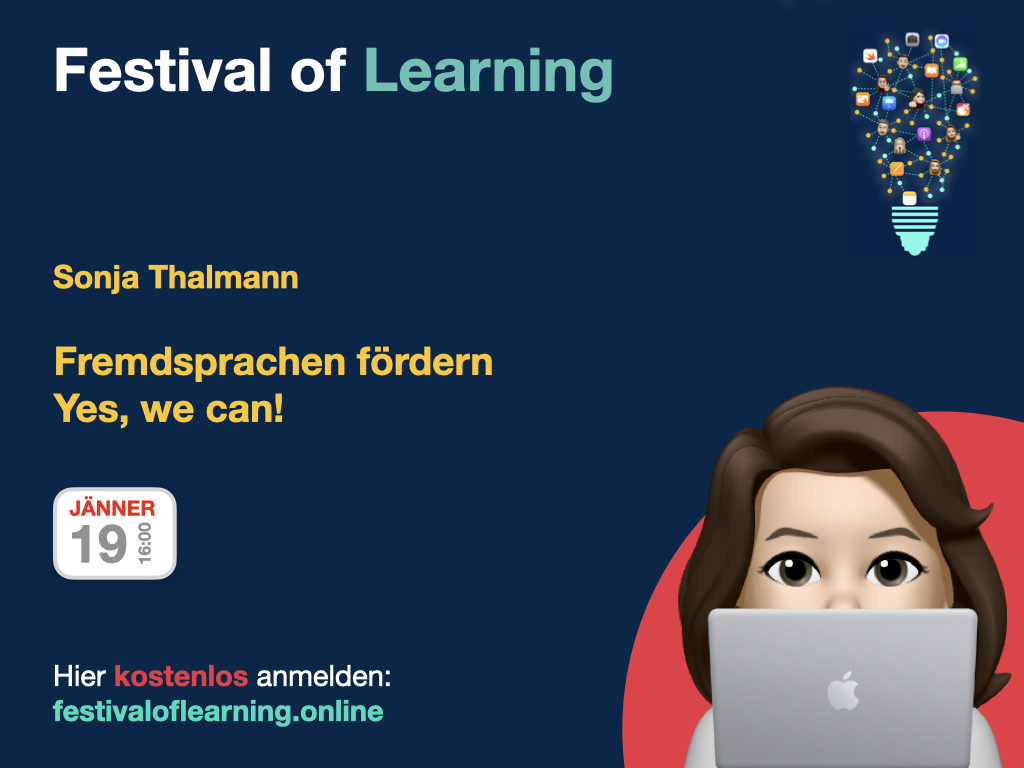 Morgen ist es soweit - Sonja´s Vortrag beim Festival of Learning findet statt 🥳 Jetzt noch schnell einen Platz beim gratis Webinar sichern 🙃
#appleteacher #appleeduchat #ipadedu #lehrerfortbildung  #twlz #twitterlehrerzimmer
