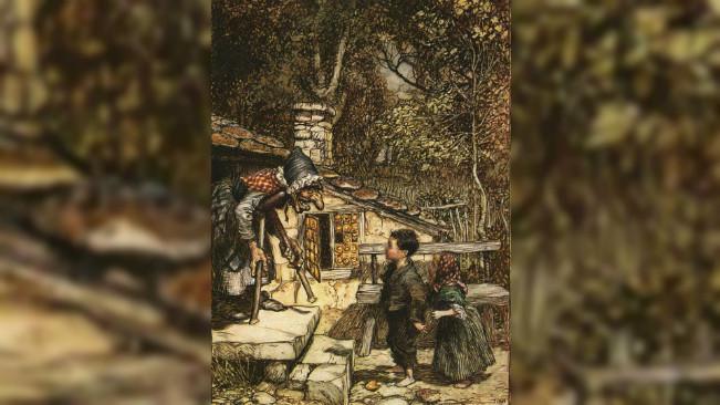 5. HENSEL AND GRETELThe earliest French version of Hansel and Gretel is known as "The Lost Children"The story tells of a demon who lives in a small house with his wife.He wanted to injure the children to the point of bleeding on the sawmill.+