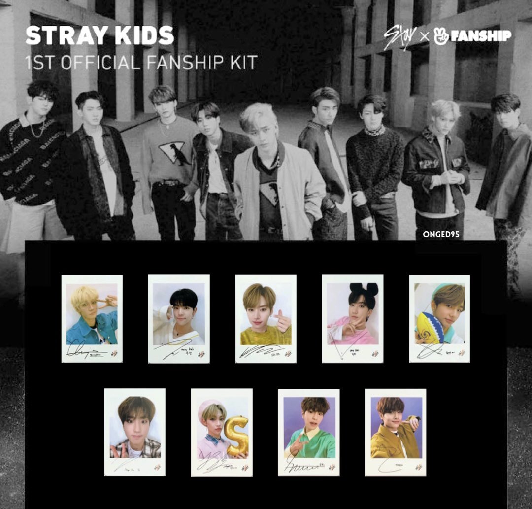 Stray Kids [1st Gen Fanship Kit] photocard 스트레이키즈 포카