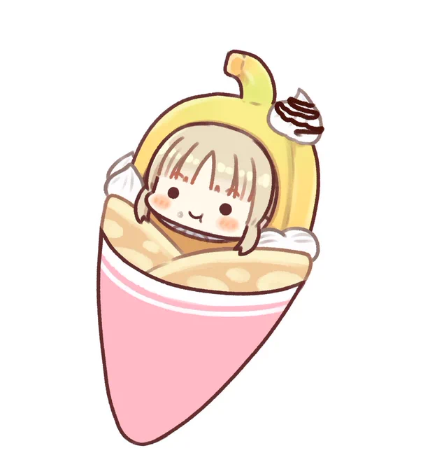 バナナの着ぐるみ、ちょっと違うけど
これかな?
#たぬさんあつまれ 