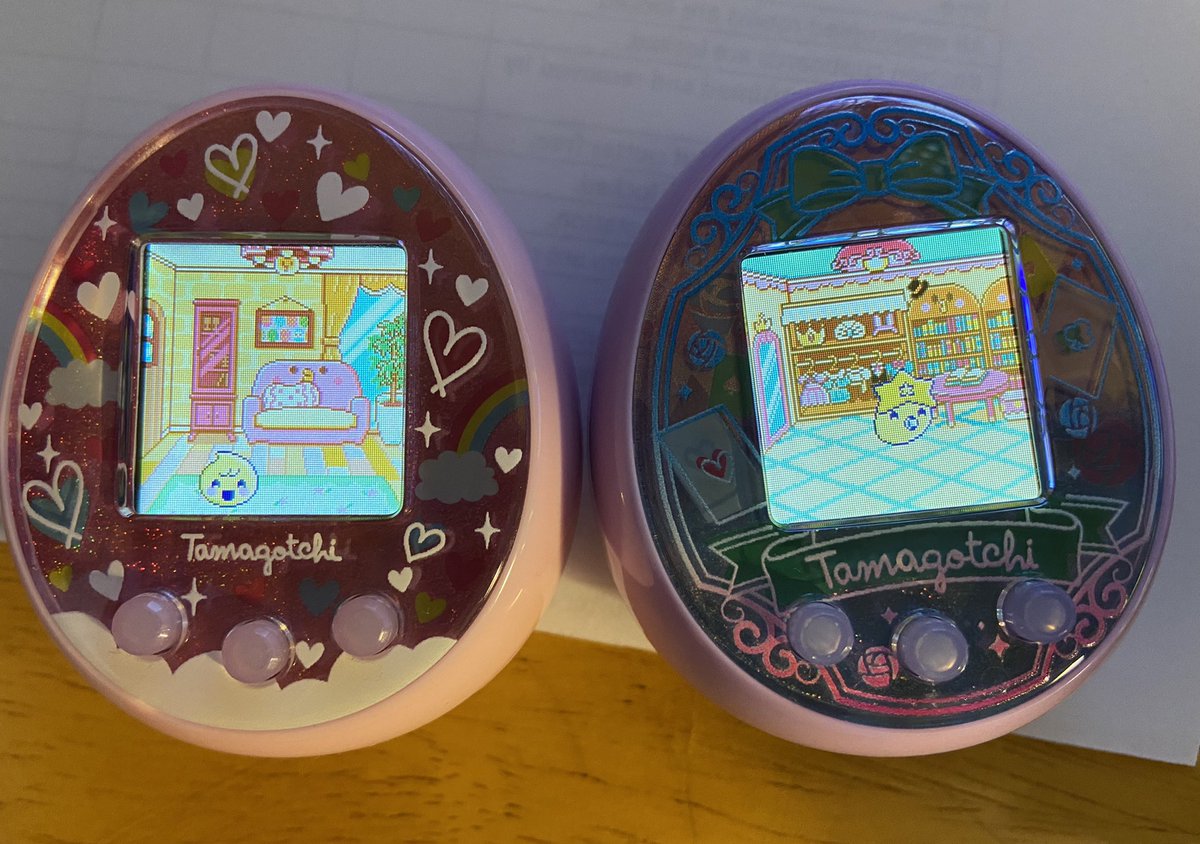 Speaking of electronic responsibilities. I Shaved a tiny bit of that Government Economic Stimulus and picked up a second Tamagotchi On...So the family may be a little more complete. The newer one is a Wonder Garden Ver. https://t.co/qMj9H1Cx44