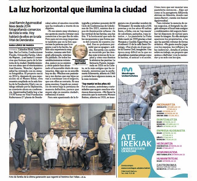 gasteizon's tweet photo. "De toda la vida". Hoy en el Aula Fundación Vital una charla de José Ramón Aguirrezabal sobre los comercios con alma y con historia de nuestra ciudad.
#comerciolocal #comerciosingular #VitoriaGasteiz https://t.co/WCJ0Wq8kJ8
