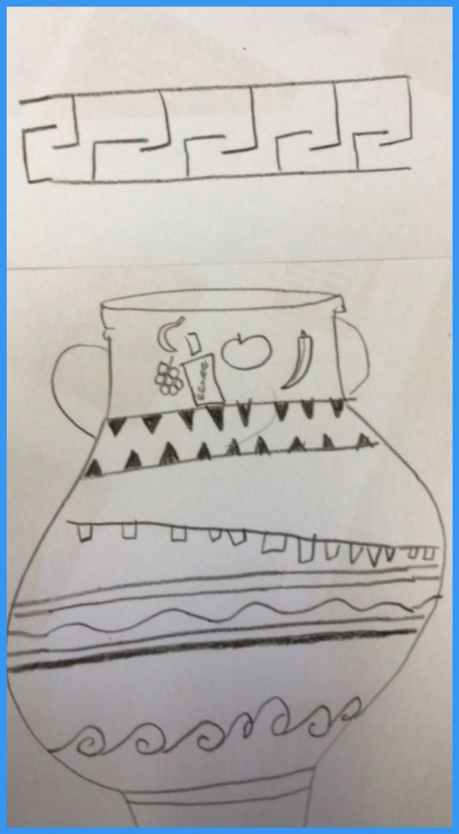 DeltaStrand's tweet photo. In HMS Victory the children created some Greek patterns as part of their new topic. Look how amazing they are!
@DeltaStrand #GreekPatterns💙 https://t.co/nnYbCLewzT