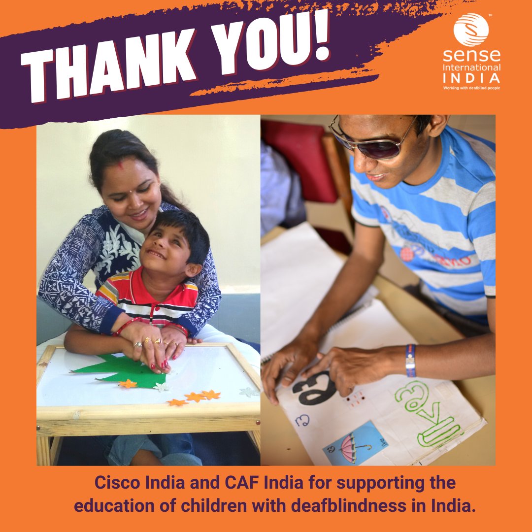 senseindia's tweet photo. We thank the employees of @cisco_in for doing their bit by contributing towards the education of children with deafblindness at our Ahmedabad project through Cisco employee giving program along with @CAFIndia_tweets
#senseindia #deafblindawareness #ciscocommunityimpact https://t.co/pQUoWbMTpT