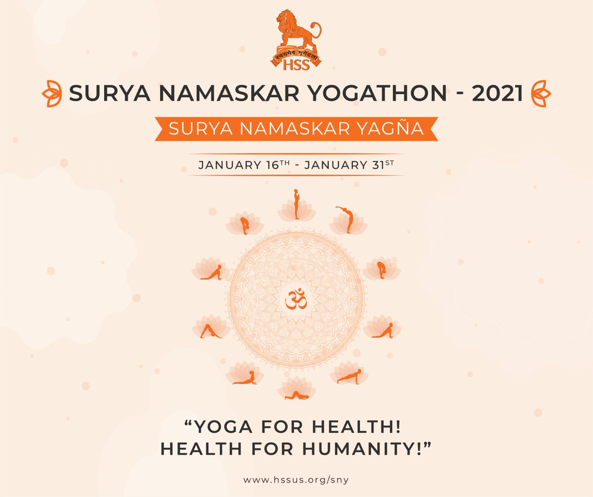 Celebrate the ascending Sun with Surya Namaskar (Sun Salutation), shake the winter lethargy and tone your system.Imbibe energy, vitality, focus and calmness.  #SNY = simple 13 repetitions of 10 Yoga postures. #Yoga4Health #Yoga4Humanity