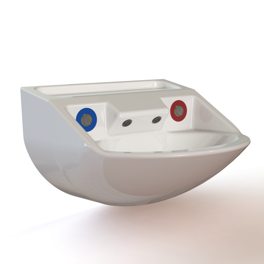 AquaDesignMFG's tweet photo. The Medium Risk Sink is a lavatory that has separate cold and tempered water outlet and is activated by piezo touch buttons.
 #Sink #Washroom #Bathroom #AquaDesign #Healthcare https://t.co/2mtdgjgOmk https://t.co/WUw3Tkvf2s