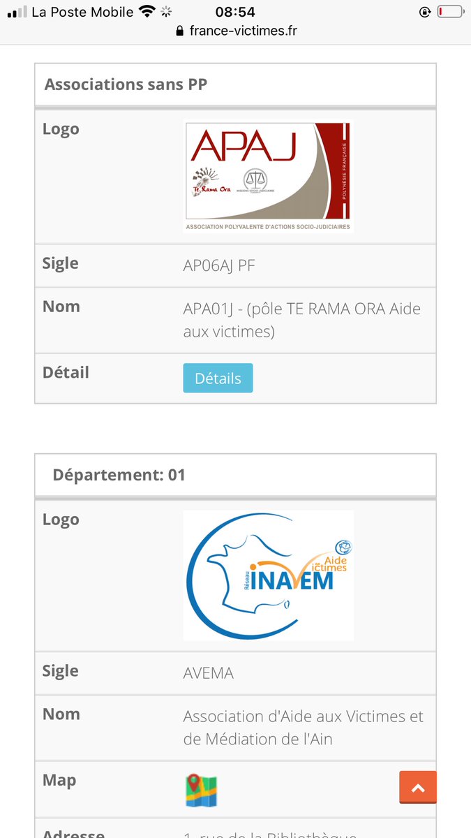 #12 : Ici le site « France Victimes » qui liste toutes les associations d’aide/info aux victimes selon les départements  https://www.france-victimes.fr/index.php/component/associationPour info, le numéro d’aide aux victimes  : 116006(Merci  @OpalePublic de l’info)  #MeetooInceste