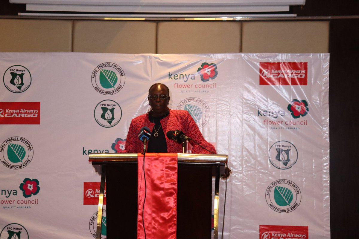 Cs Betty Maina applauded <a href="/KenyaAirways/">Kenya Airways</a> and industry associations <a href="/kenyaflower/">Kenya Flower Council</a> <a href="/FPEAK_/">Fresh Produce Exporters Association of Kenya</a> <a href="/fpc_kenya/">Fresh Produce Consortium of Kenya</a> on ensuring #keepcargomoving during the COVID-19 pandemic.
<a href="/Trade_Kenya/">Trade Kenya</a>