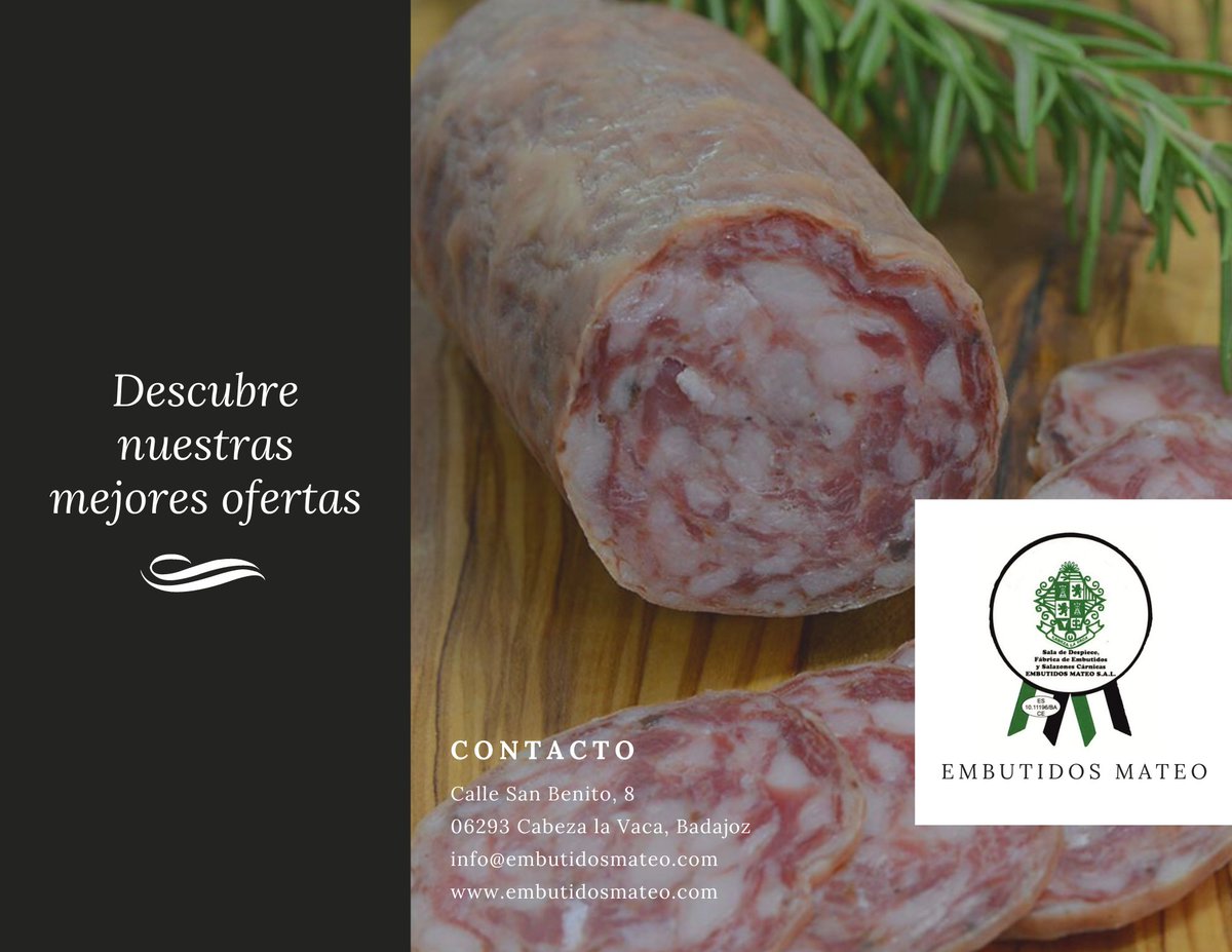 EmbutidosMateo's tweet photo. Descubre nuestras ofertas
https://t.co/5CaDT2KxqV

#EmbutidosMateo #Ofertas #SaborInconfundible https://t.co/tY9daMMhpB