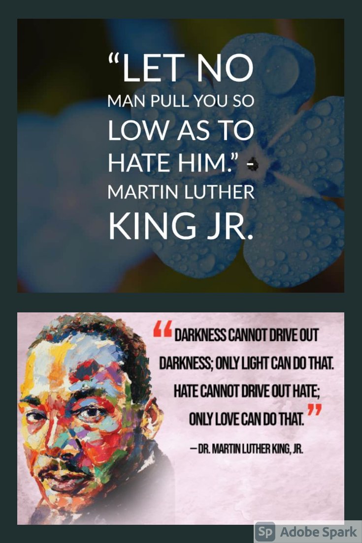 We can't just read these words, or regurgitate them; but instead, we must act and live by them. #MLK #DrMartinLutherKingJr #MLKDay