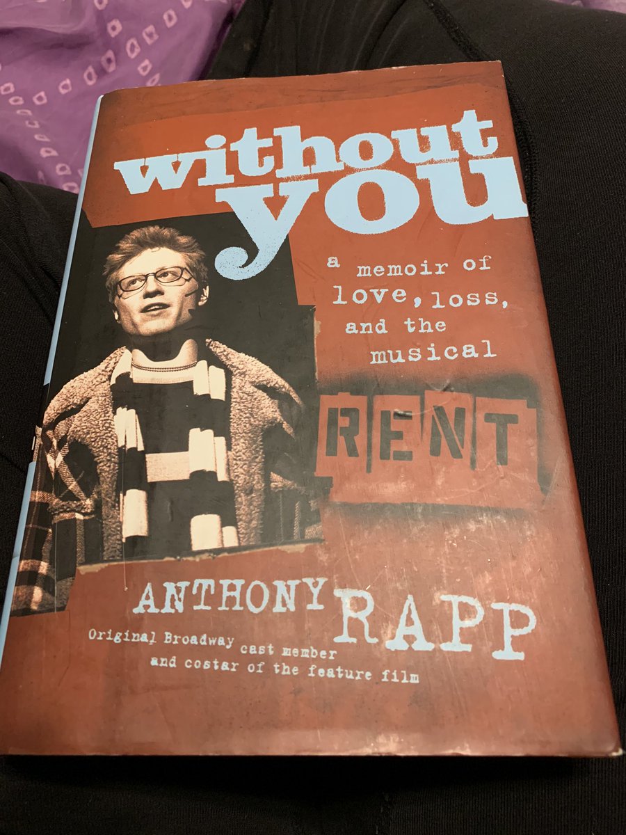 minibrownies's tweet photo. Reading my first book for the @rentreadathon and since Iβm starting with Mark and when of the prompts is biography or memoir I thought it would be appropriate to start with @albinokid memoir about the musical and other moments in his life #rentreadathon https://t.co/vZqhYiAD0L