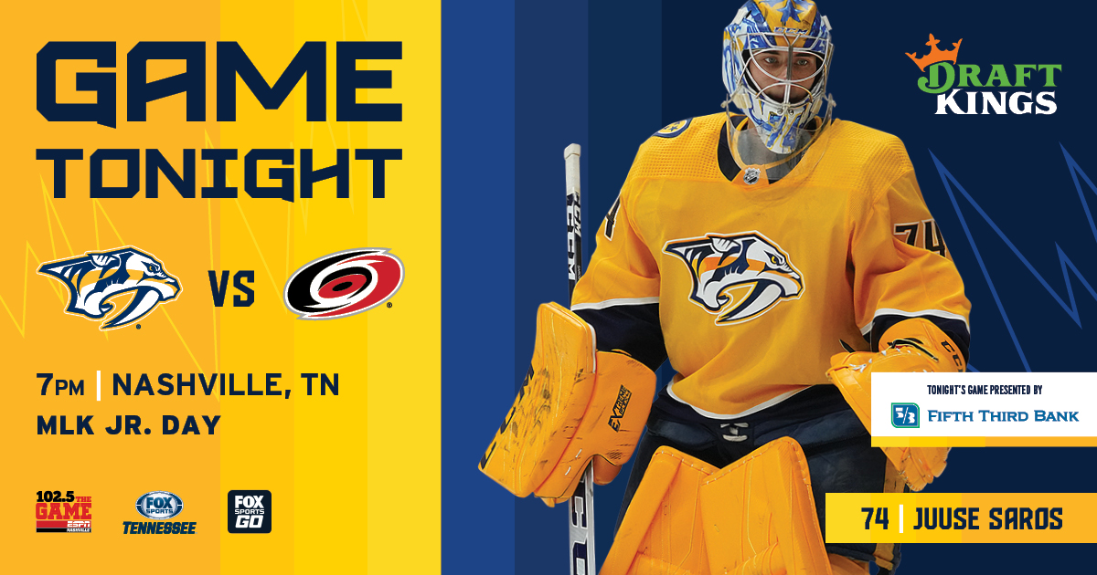 PredsNHL's tweet photo. GAME DAY.
@FifthThird | #CARvsNSH https://t.co/z6pvwmPSba