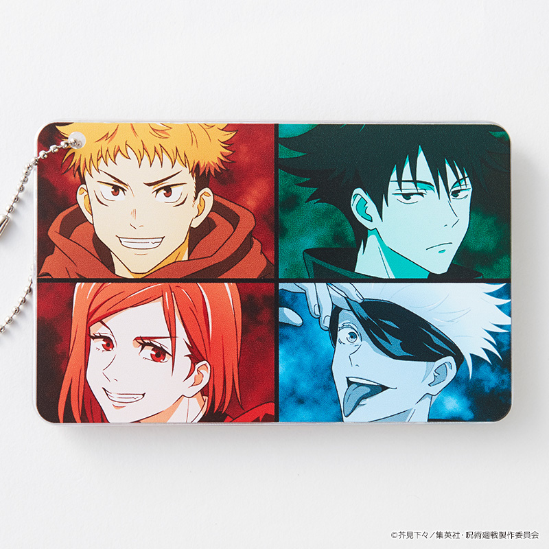 T Fan Site 呪術廻戦 Tカード スライドカードケース Tファンサイトで先行販売決定 虎杖悠仁 伏黒恵 釘崎野薔薇 五条悟がアップで集合 贅沢なデザインです 21年2月2日 火 発行開始のtカード 呪術廻戦 と 同じタイミングでお届けいたし