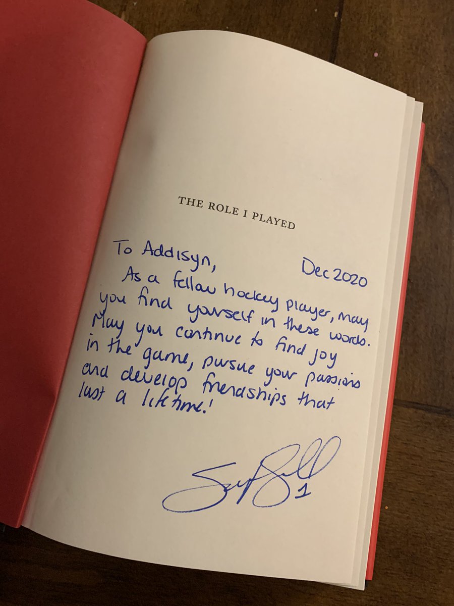 kdlhanz's tweet photo. Our girl starting to realize how fortunate she is that some amazing women hockey players came before her! Thanks @SamiJoSmall for sending a personally signed book!!  Thank you to @wick_22  @natspooner5 and all the other women who have played the game! https://t.co/gOD1iFZRj2