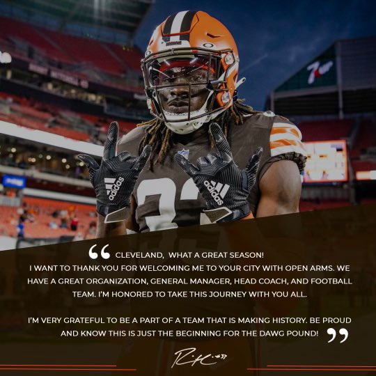 For The City, Nothing But Love 4L💯‼️💙 #33Out #ThankYouGod #Browns