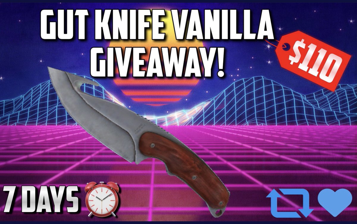 ezR3X_'s tweet photo. 🎁 Gut Knife Vanilla ($110) Giveaway!

✅Follow Me 
✅Retweet
✅SUBSCRIBE TO MY YOUTUBE (REPLY WITH PROOF, I WILL BE CHECKING):

https://t.co/qSSnOUuMKR

⏰Ends in 7 DAYS GOODLUCK!

#CSGOGiveaway #CSGOGiveaways #CSGO #Giveaway #GiveawayCSGO
#Freeknife https://t.co/8lGJkcxQli