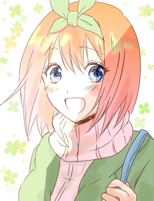 このさんがTwitterに投稿した中野四葉(五等分の花嫁)のイラスト。