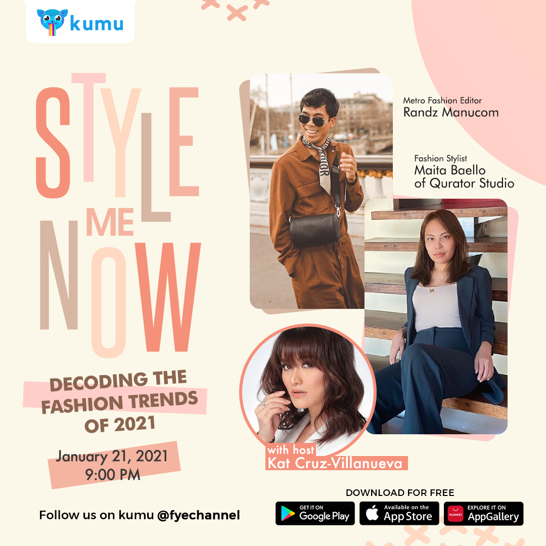 metrodotstyle's tweet photo. Reignite your love for fashion this 2021! Celebrity stylist #MaitaBaello of #QuratorStudio will show us all the tricks on how to nail this years biggest trends! Send us your Illuminating Yellow OOTD and get a chance to co-host the show and be featured on https://t.co/XMAZkSdb2p! https://t.co/4EDua7q5i2