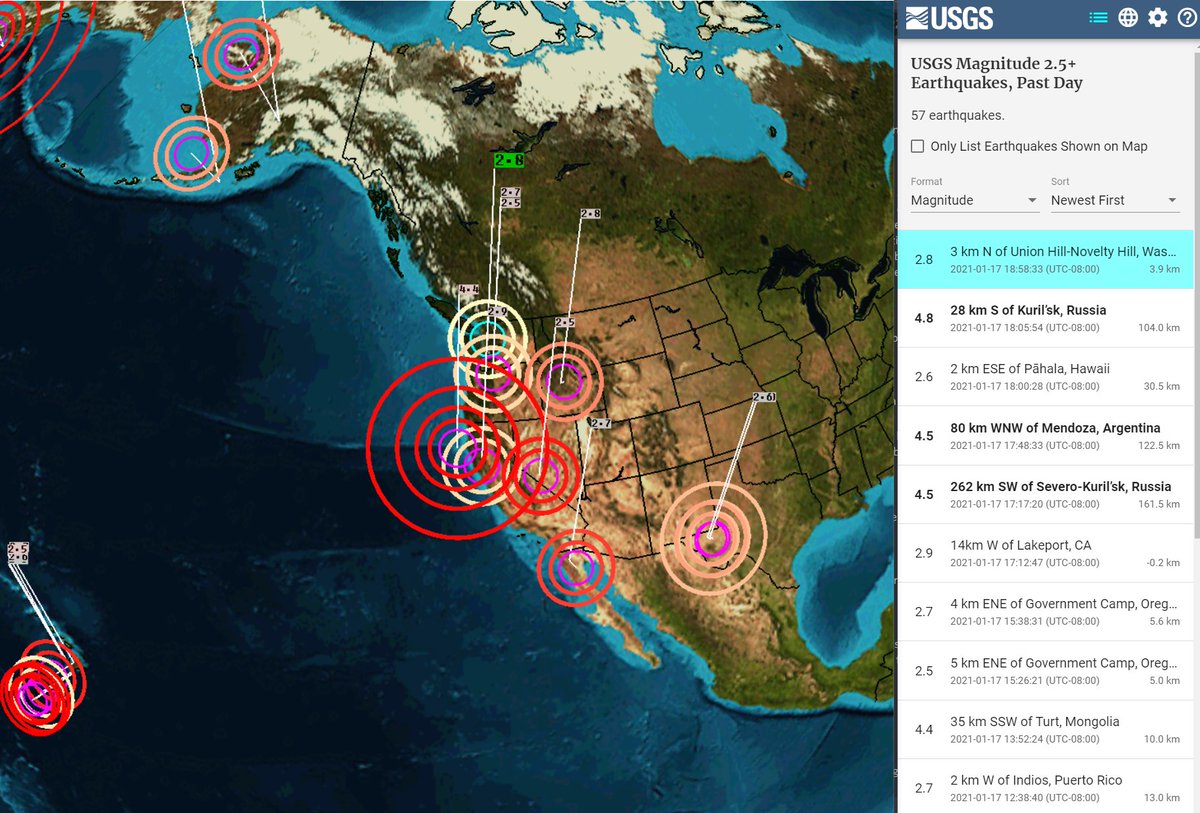 28 small earthquakes just hit Washington state