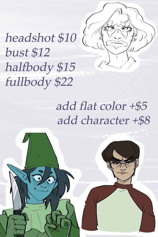 kaprinasun's tweet photo. hello all I’m opening commissions. 
in this past year, I have lost my job and had emergency surgery, both of which have left incredible financial burdens on me. 
along with necessary repairs to my car, this has come to be an overwhelming amount, and if you are interested plz dm! https://t.co/WmF4DbSdRs