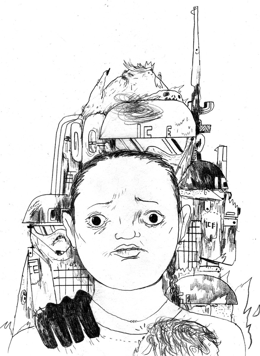 I also tried, in a halting and inadequate way, to highlight victims. For a week in February 2018 I drew portraits of people deported by ICE. 6/9