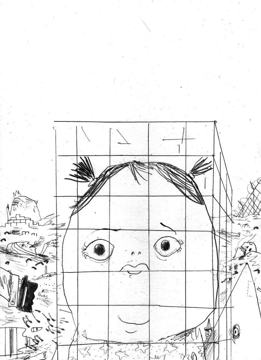 Later I drew a week of kids who had been taken for mother parents and in 2019 I drew a whole month of adults and children who had died in ICE custody. These were hard to draw because I was now so used to drawing nastiness that I didn’t know how to draw nice. 7/9