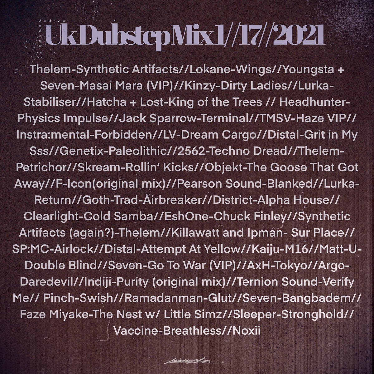 Audeon_'s tweet photo. https://t.co/got78Y5SmE
#thelem #jacksparrow #hatcha #bassmutations #club #nightslugs #distal #genetix #skream #serato #improvisedmix https://t.co/1aMSDCuMVm