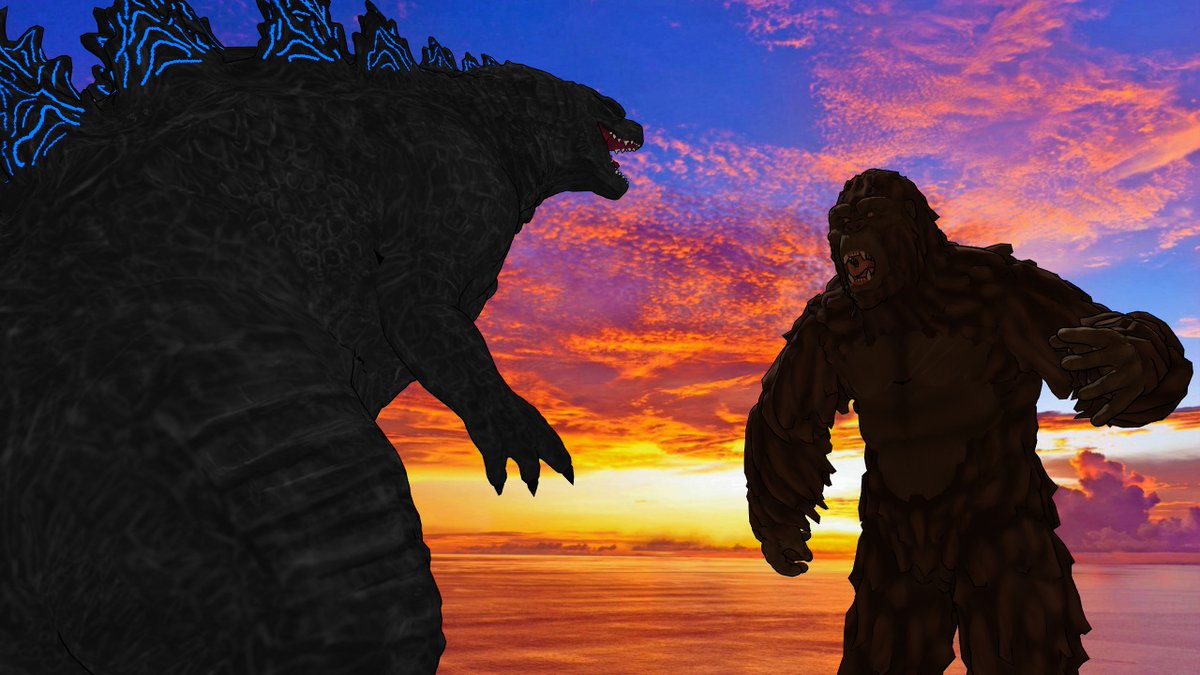 Chrisharpy20's tweet photo. those #GodzillavsKong fans really want the trailer so badly my guess would that they will duke it out during the #SuperBowlLV for its ads before the trailer is launch whose side are you on #TeamGodzilla or #TeamKong #OneShallfall https://t.co/jd1ZNe4OYT