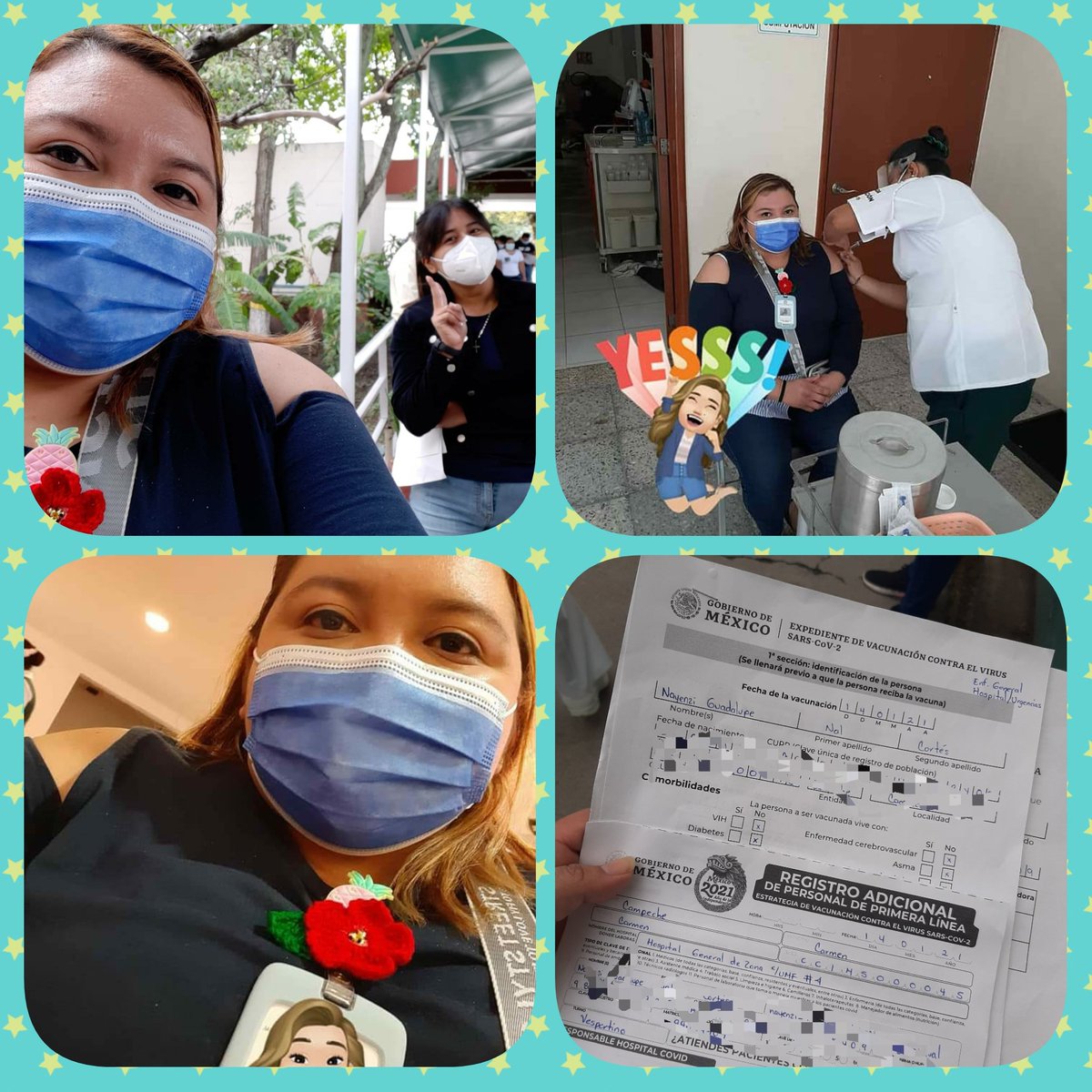 NayeNal's tweet photo. Y el pasado 14/Enero/2021 quedará como recuerdo de mi aplicación de la vacuna contra el covid-19 💉 #IMSS #CdDelCarmen https://t.co/ydsff3Xtyy