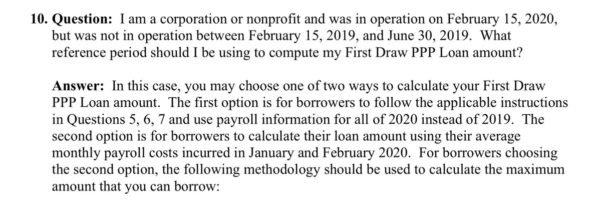New Question #10 re: corporation or nonprofit that started in 2019.