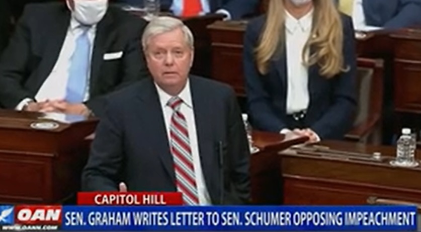 Tomo トランプ大統領の上院での弾劾裁判について リンゼーグラム 共 は チャックシューマー 民 にレターを出し 弾劾裁判に進まぬよう 求めた またグラムは 上院は退任後の大統領に対する弾劾裁判の手続きを行う憲法上の権限を欠く と述べた Rt