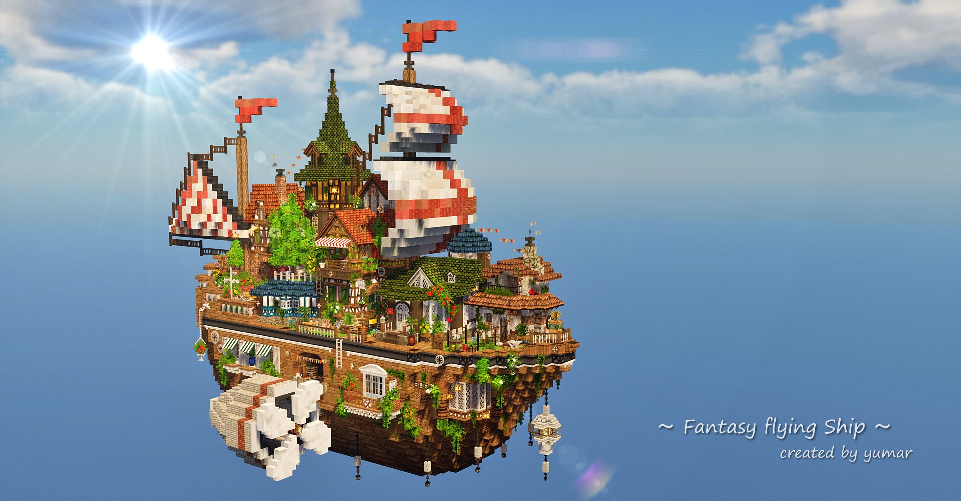 Yumar ゆま A Twitter 空飛ぶ船 つくりました Cocricot Minecraft建築コミュ T Co 10mttogl6g Twitter