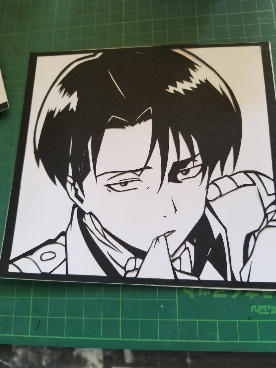 OBARA0523's tweet photo. #リヴァイ兵長
#進撃の巨人
#切り絵
最近集中できない中、頑張ったw https://t.co/F8JHAjOh8t