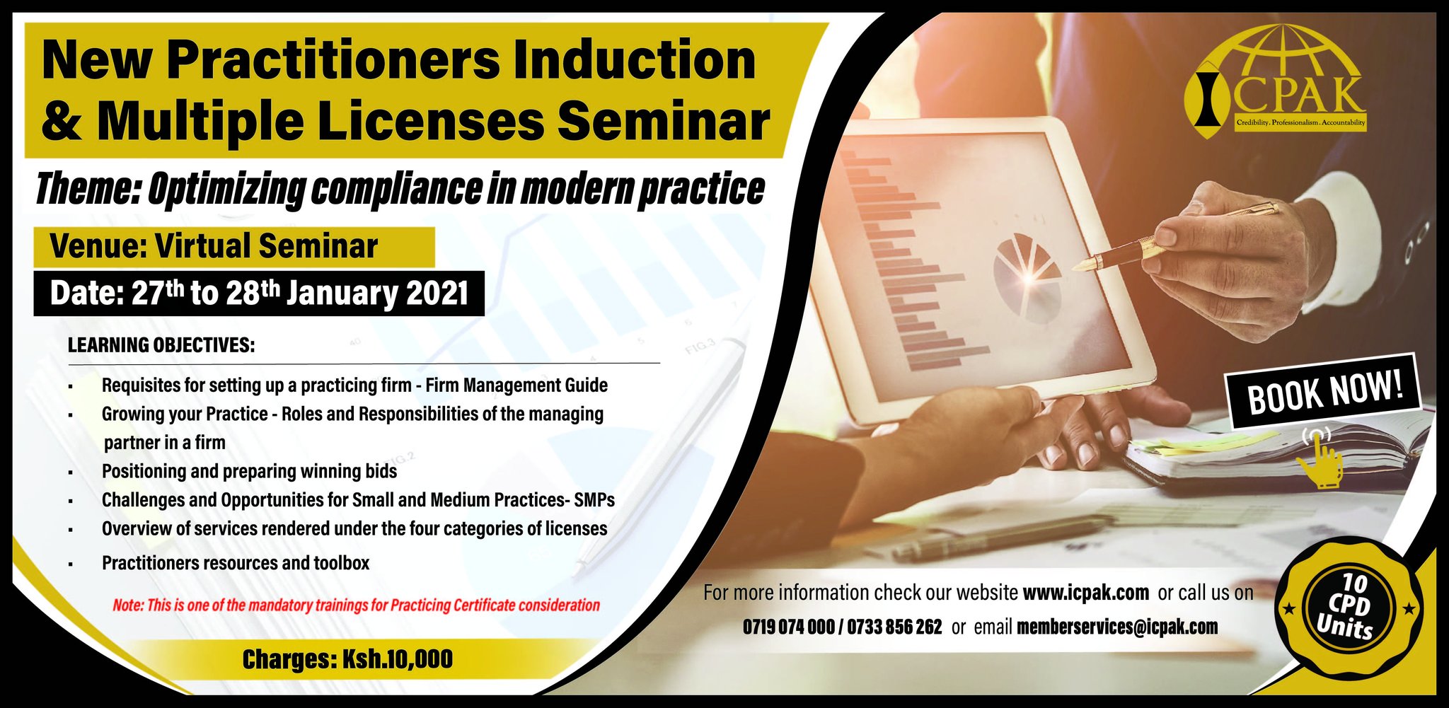 ICPAK on Twitter "The Practitioners’ Induction & Multiple Licenses Seminar to be held 27th to