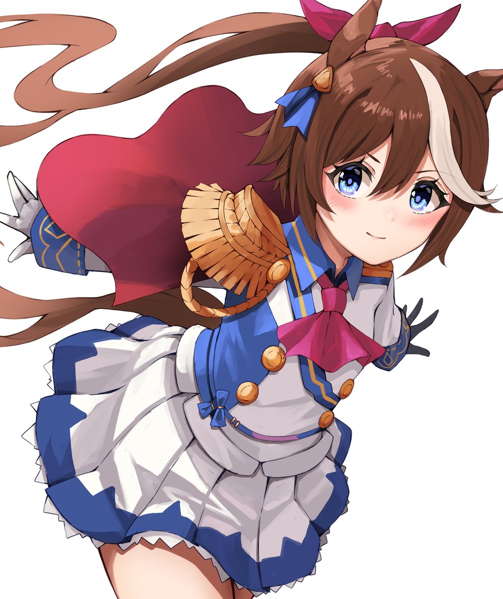 トウカイテイオー(ウマ娘) 「がんばれぇ〜!!
テイオーー😭

#ウマ娘 」|みそにこみのイラスト