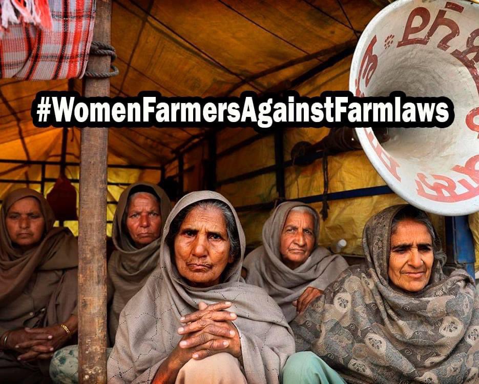 Women account for 60 to 80 percent of food production in developing countries. A crop yield gap of about 20-30 percent between male and female farmers is largely due to differential access to resources and inputs. 1

#WomenFarmersAgainstFarmlaws