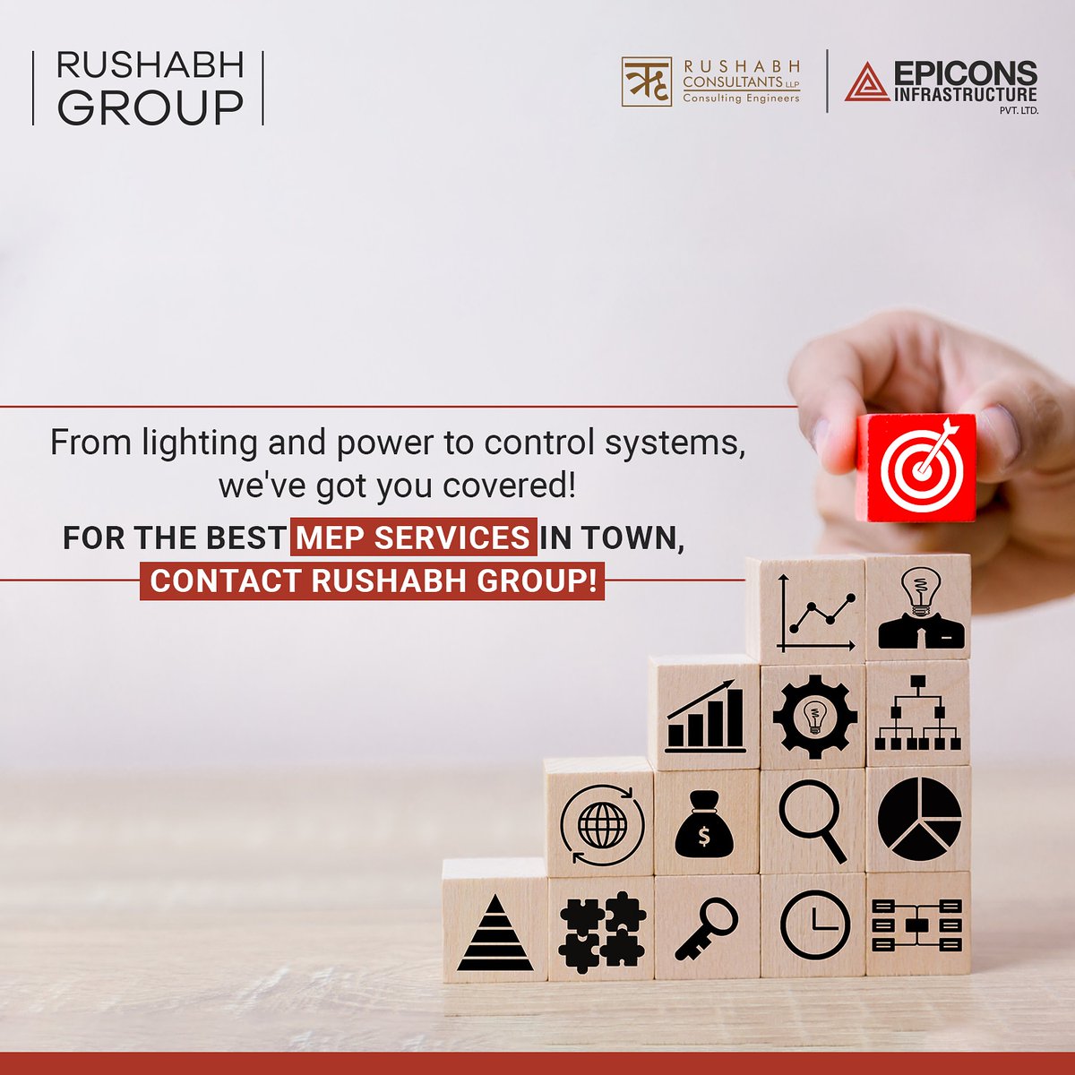 GroupRushabh's tweet image. Get the promise of quality and excellence, that lasts the test of time! Contact Rushabh Group for the best MEP services in town!
#MEPProjects #ConstructionProjects