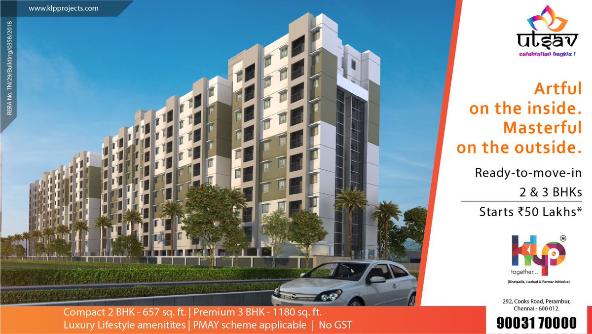 Klpproject's tweet photo. What you will find in the ready-to-move-in Utsav is an architectural masterpiece complete with all modern lifestyle amenities in an astounding 3.3 acres of prime land that is connected to every civic amenity you need! https://t.co/m1P31U0D8S