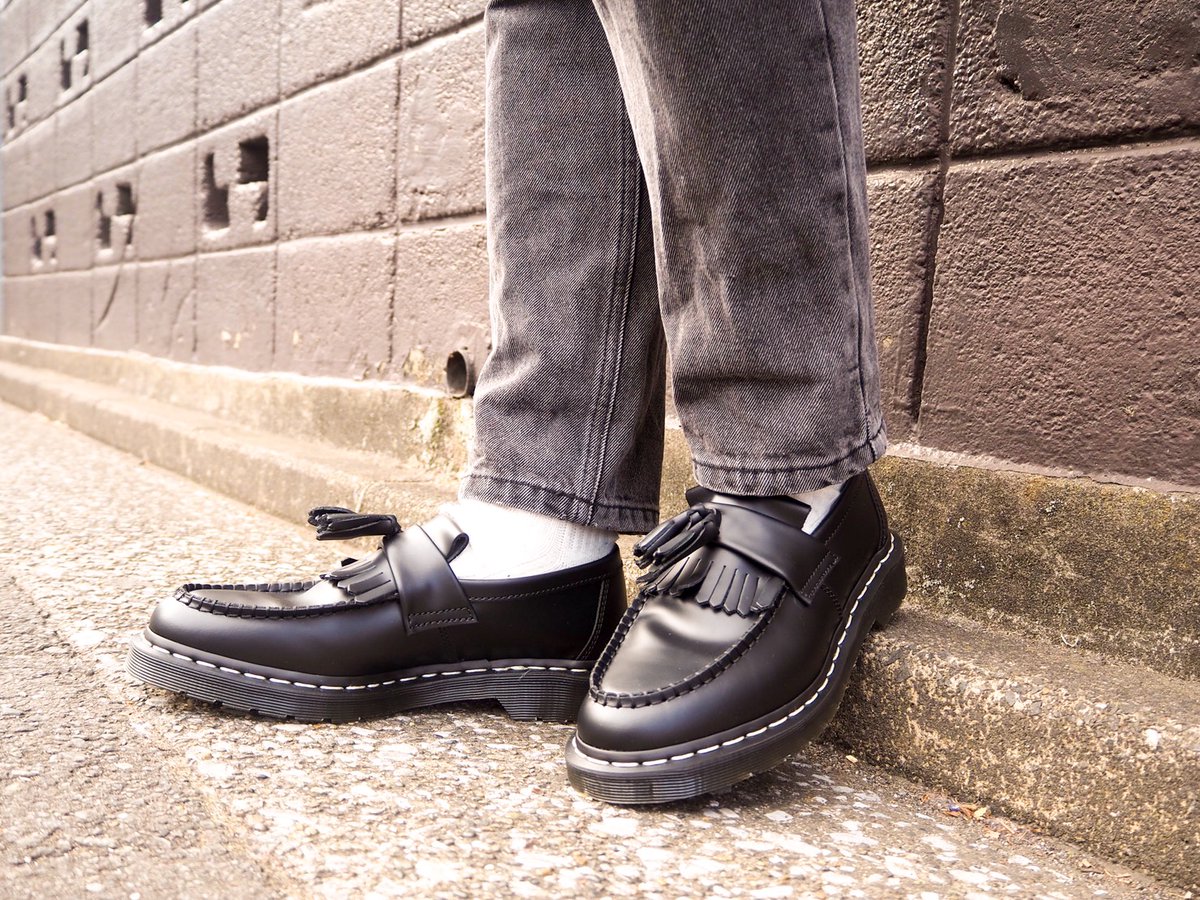 ADRIAN ホワイト ステッチ ローファー UK8 Dr. Martens 限定版 4800円