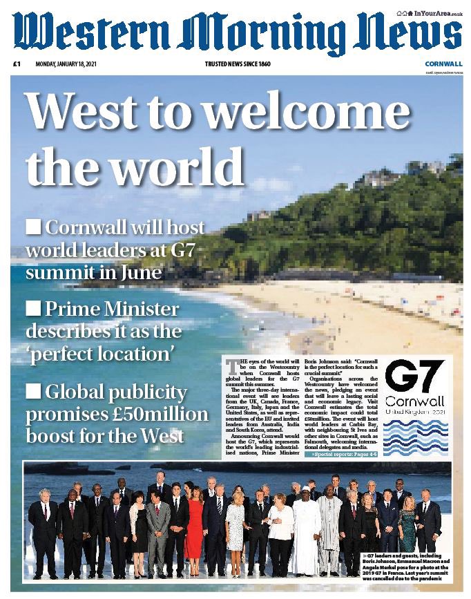 Today’s front page. Welcome!