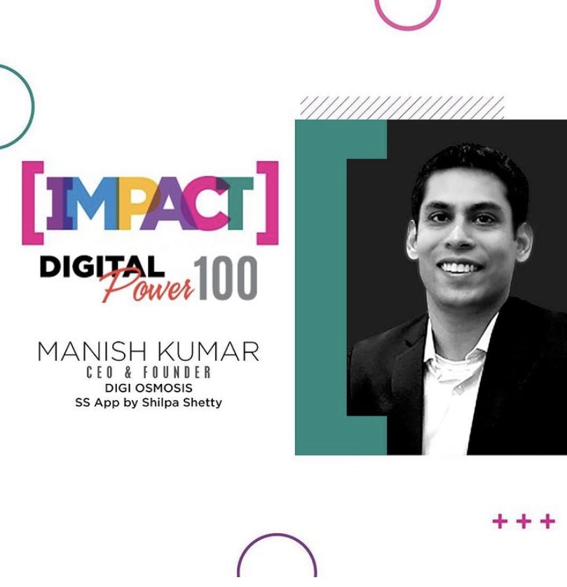 DigiOsmosis's tweet image. He inspires us in ways more than one! Proud to share that Manish Kumar - CEO and Founder of Digi Osmosis has made it to the Impact Digital Power 100 List 2020.

We’d like to thank Impact Digital for this honour!☺️

#ImpactDigital #Awards