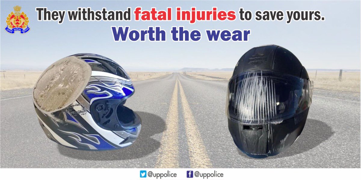Uppolice's tweet photo. The most dependable mate to safeguard you against fatal injuries on the roads !
#HelmetsforAll #RoadSafety
#DontDrinkAndDrive
#BoozeItLooseIt #Helmets https://t.co/C33xrr9EGB