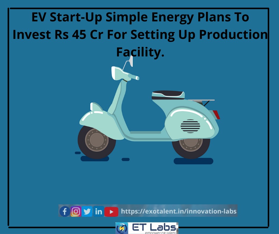 labs_et's tweet photo. #EV Start-Up Simple Energy Plans To Invest Rs 45 Cr For Setting Up Production Facility
#technology #investing #Technology #Etalabs #AI #IoT #Trending #Jobs #Career #opportunity #CareerCoaching #ECCourses
Know more at: https://t.co/2h7pKV3tUt https://t.co/YCI62NhVB7